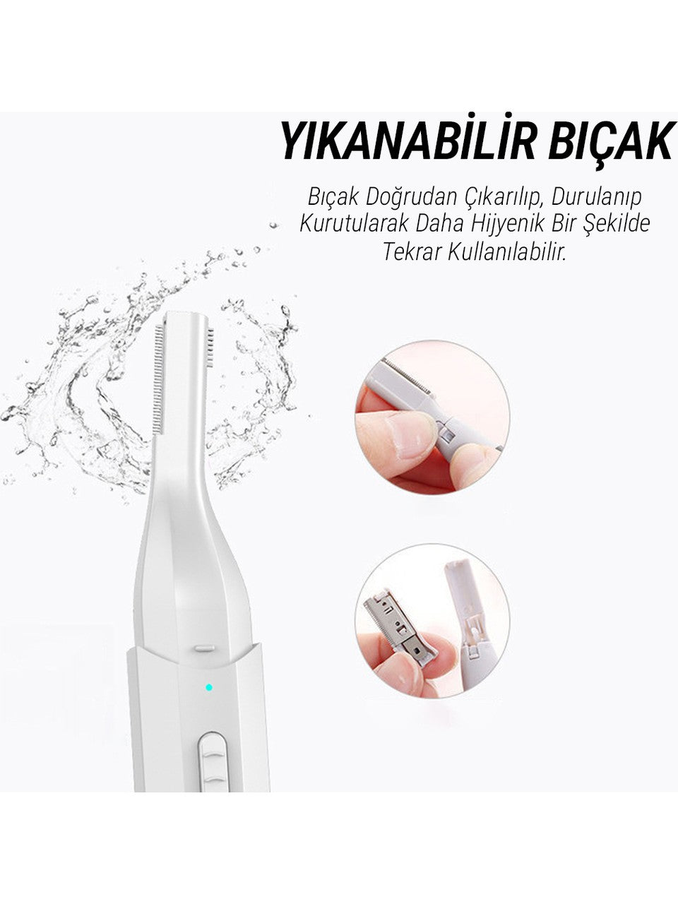 Florrin Şarjlı Elektrikli Kaş Düzeltici