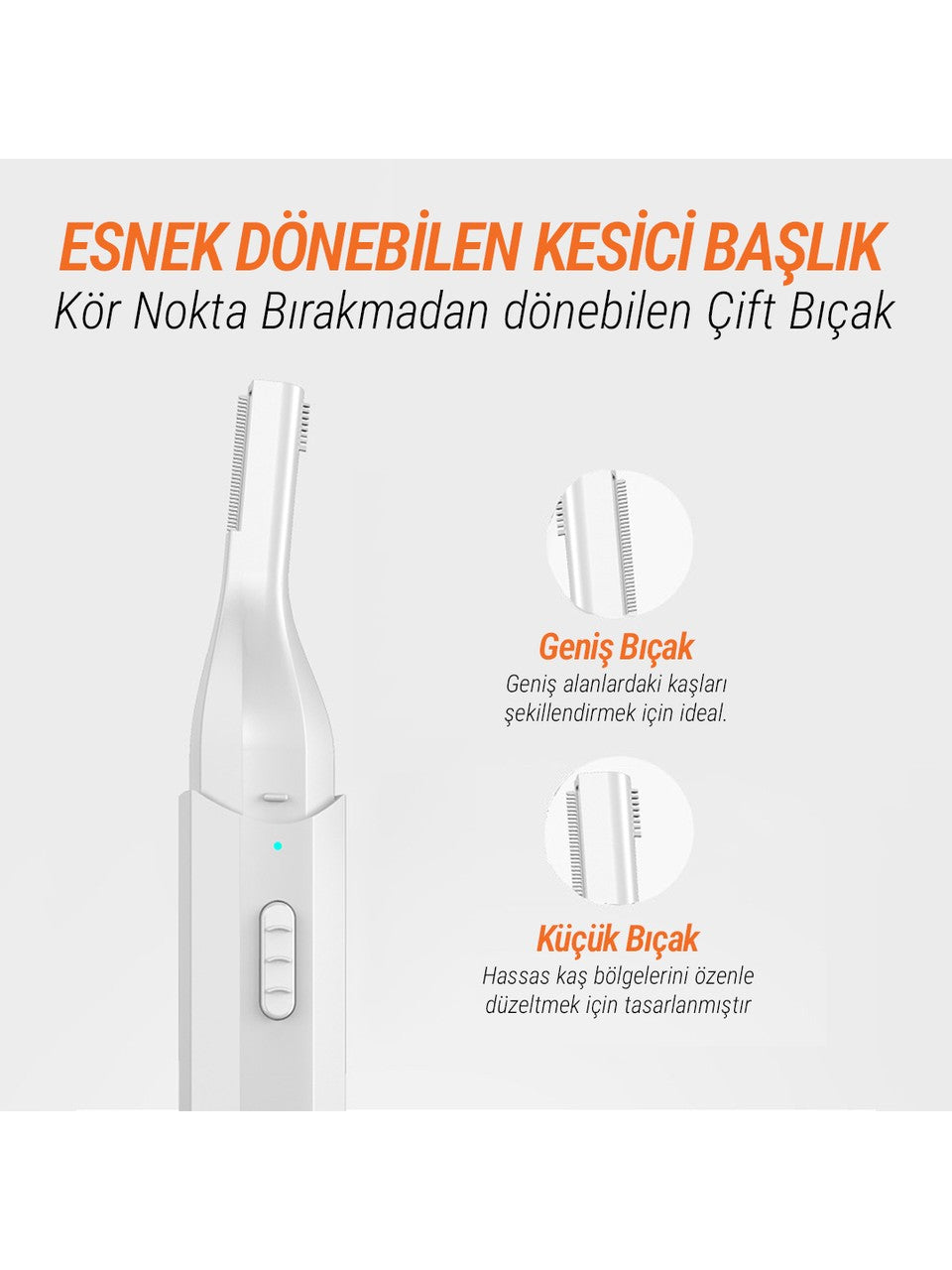 Florrin Şarjlı Elektrikli Kaş Düzeltici